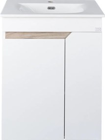 TMP VISION LONG 60 fali függesztett fürdőszobai bútor - SKY E-8099-60 mosdóval- 61 x 46 x 74 cm