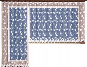 Mg Függöny jacquard 4072 Fehér 200X220 szalaggal