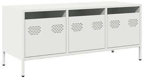 fehér hidegen hengerelt acél TV-szekrény 101,5 x 39 x 43,5 cm
