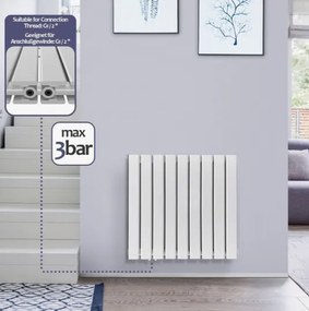 AQUAMARIN Radiátor vízszintes 600 x 614 x 69 mm 819 W