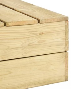 2 részes impregnált fenyőfa kerti társalgószett