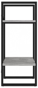 2-szintes betonszürke szerelt fa könyvszekrény 40 x 30 x 70 c