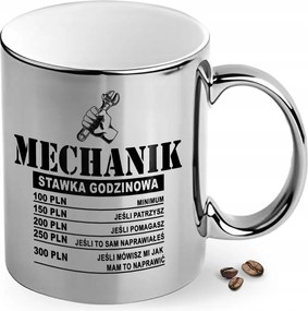 Ezüst Színű Szerelő Bögre, Ideális Ajándék Férfinak, Férjnek, Kollégának