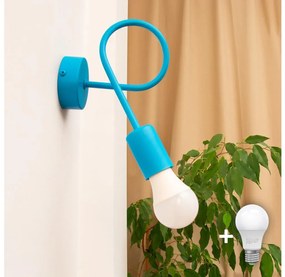 Fali lámpa OXFORD 1xE27/15W/230V kék