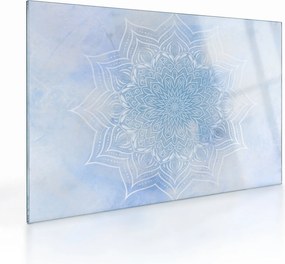 Kép - Téli mandala (üvegen) (70x50 cm)