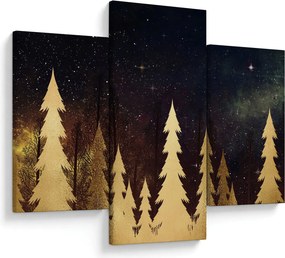 Kép - arany éjszaka (90x60 cm)