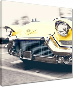 Vászonkép 40x40 Sárga Cadillac