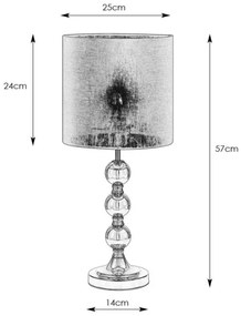 Markslöjd 108574 - Asztali lámpa OCTO 1xE27/40W/230V fekete/arany