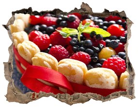 3d lyuk fal dekoráció Erdei gyümölcs torta nd-k-91025297