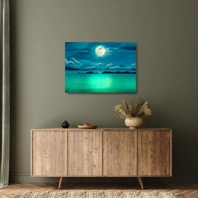 Kép - Telihold a felszín felett (üvegen) (70x50 cm)