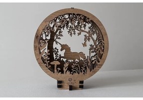 Li-Go 23568/DUB2 - LED fényerőszabályozható asztali dekoráció LED/12W/230V 20x22 cm tölgy