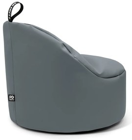 Piros bőrutánzat babzsákfotel Round L – So Soft?