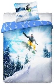 Gyerek ágyneműhuzat Snowboard Szélesség: 160 cm | Hossz: 200 cm 1db 70x80 cm (ingyenes szabvány)