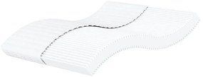fehér H2/H3 keménységű habmatrac 200 x 210 cm