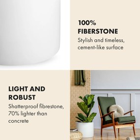 Fox & Fern Gendt, virágcserép, fiberstone, beltér/ kültér