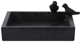 Eve fekete kerámia madáritató - Esschert Design