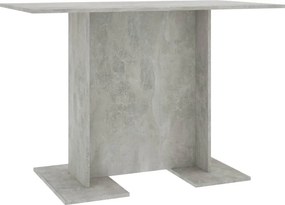 vidaXL betonszürke szerelt fa étkezőasztal 110 x 60 x 75 cm
