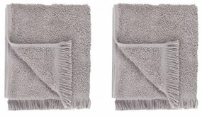 Világosszürke pamut törölköző szett 2 db-os 30x50 cm FRINO – Blomus