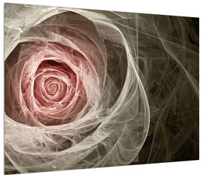 Absztrakt kép rózsa (70x50 cm)