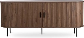 Komoda TRISH 180 cm Dwudrzwiowa Rozsuwana Orzech