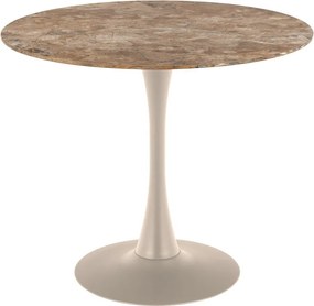 Kerek étkezőasztal kerámia asztallappal ø 90 cm Malta – Actona