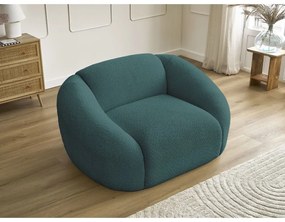 Türkiz buklé fotel Tina – Bobochic Paris