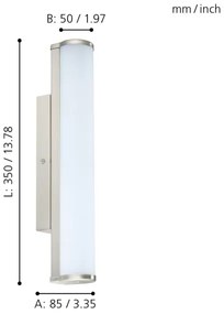 Eglo 94715 - LED Fürdőszobai lámpa CALNOVA 1xLED/8W/230V