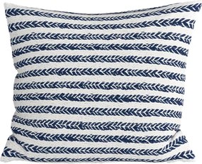 Pamut párnahuzat NAVYSTA POLY 45x45 cm, kék-fehér