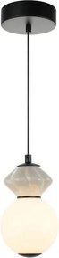 ITALUX PND-94921-1A-BK BALOS Egyágú Függesztett Lámpa Fém LED IP20