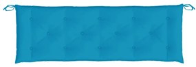 világoskék oxford szövet kerti padpárna 150 x 50 x 7 cm