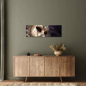 Egy maszkkal ellátott szobor képe (órával) (90x30 cm)