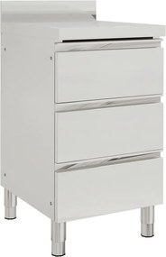 vidaXL 3 fiókos konyhaszekrény 50x60x96 cm