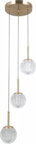 ITALUX PND-40827-3-HBR-CL - PADRI kábeles csillár 3xG9/5W/230V, arany