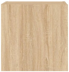 2 db sonoma tölgy szerelt fa fali TV-szekrény 40,5 x 30 x 40 cm