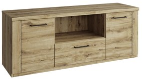 TV asztal DORSI 2D1S/135, tölgyfa Navarra