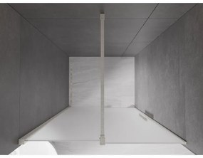 Mexen Velar, tolózuhanyajtó nyitáshoz 110 cm, 8 mm-es matt üveg, csiszolt acél, 871-110-000-31-97