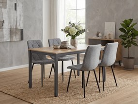 Szürke LIBRA PLATINUM GREY szék fekete lábakkal