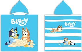 Bluey Sandy Fun strand törölköző poncsó 50x100 cm (Fast Dry)