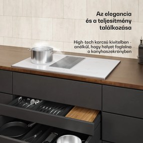 Klarstein Velaire indukciós főzőlap páraelszívóval | 4 főzőzóna | 8400 W | 80 cm