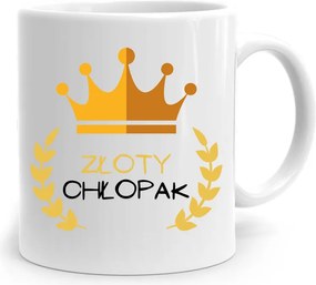 Bögre Ajándék Fiúnapra Arany Fiú nyomott mintával