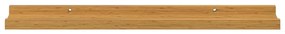 vidaXL Falpolc polcokkal tárolóval 2 pcs Bézs 60 x 9 x 3 cm Faanyag