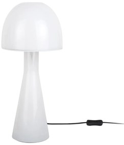 Fehér asztali lámpa üveg búrával (magasság 45 cm) Bombin – Leitmotiv