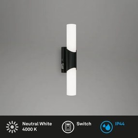 Briloner 2111-015 - LED fürdőszobai tükörvilágítás LED/6,5W/230V 32 cm fekete