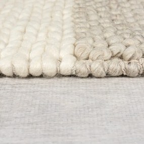 Bézs kézi szövésű gyapjúkeverék szőnyeg 160x230 cm Minerals Patchwork – Flair Rugs