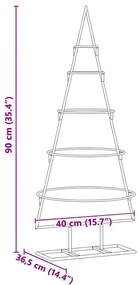 Fém karácsonyfa állvánnyal Arany 90 cm Porszórt Acél