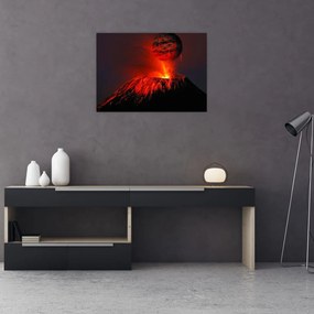 Egy vulkán képe (70x50 cm)