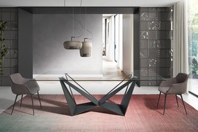 MIGUEL design étkezőasztal - 240cm - fekete