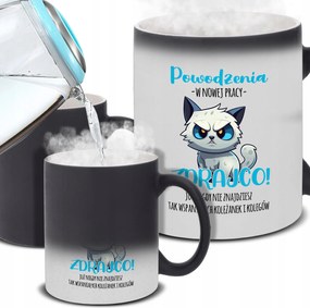 Mágikus Bögre 330ml Fekete Mat Ajándék Sok Szerencsét Áruló Vicces Minták