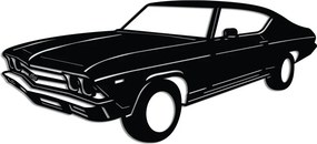 Chevrolet fém fali dekoráció, 60×28 cm