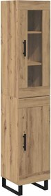 vidaXL Magasfiú Artisan tölgy 34,5 x 34 x 180 cm Faanyag